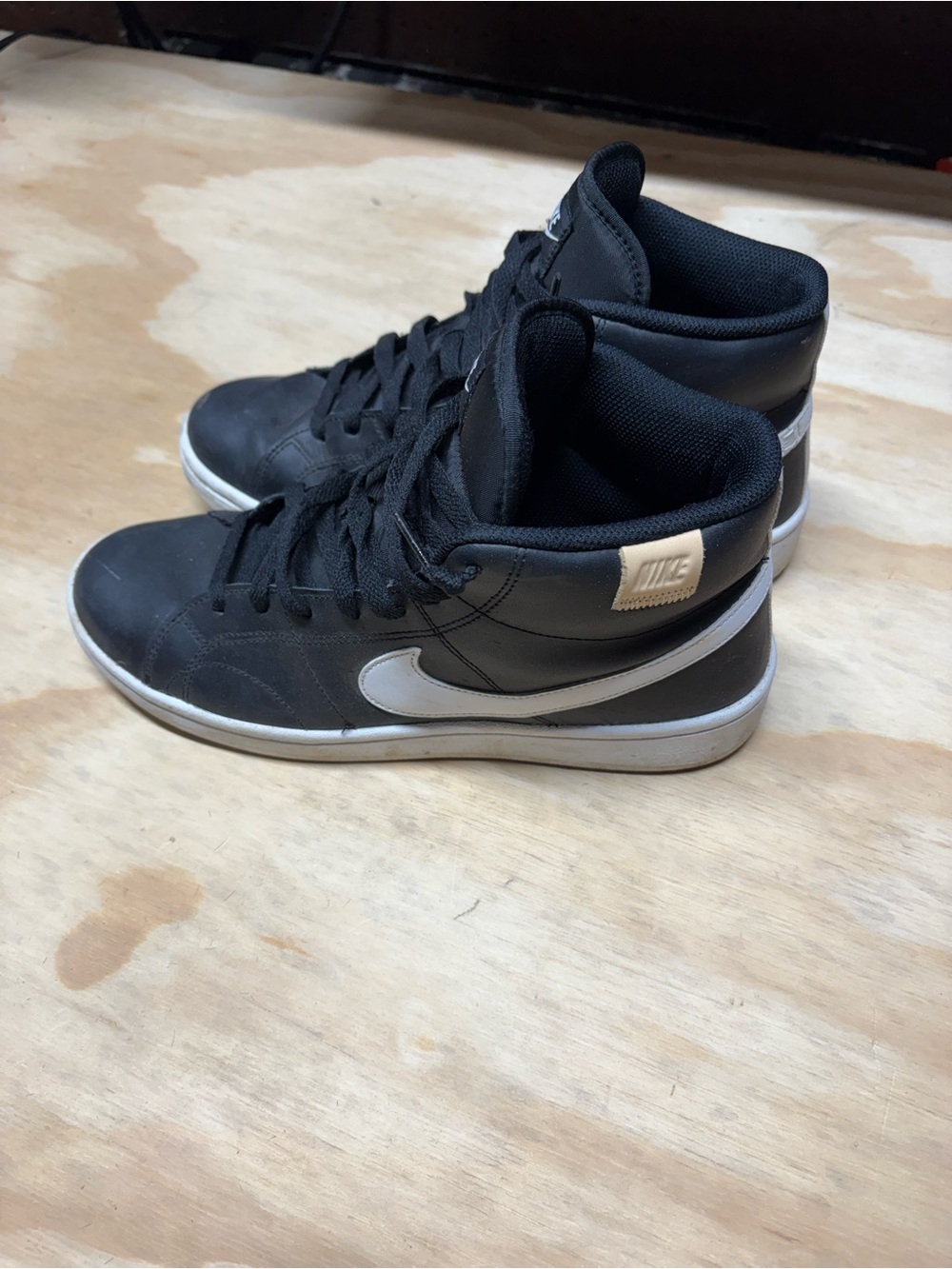 Nike Black and White High-Top Sneakers Make and offer!
